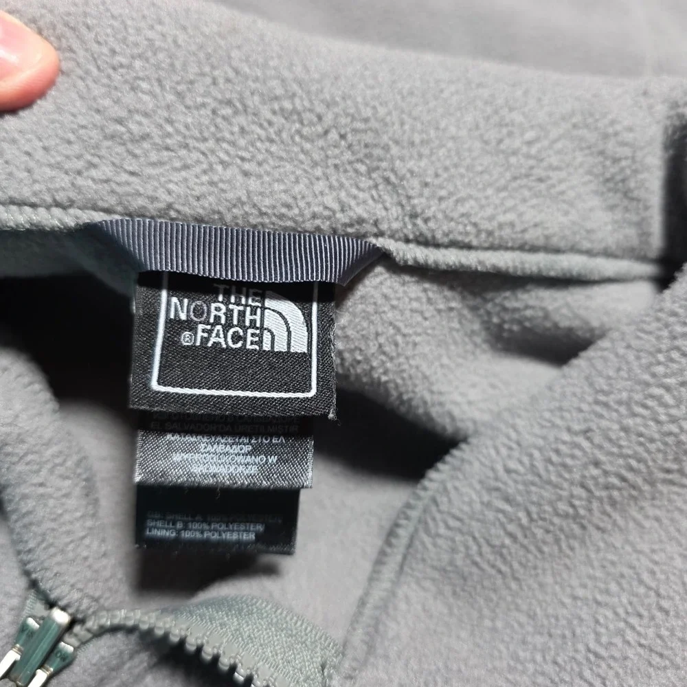 The North Face‎ Fleece Jacket Mens XXL Grey Full Zip T164 RT066 Outdoor Hiking